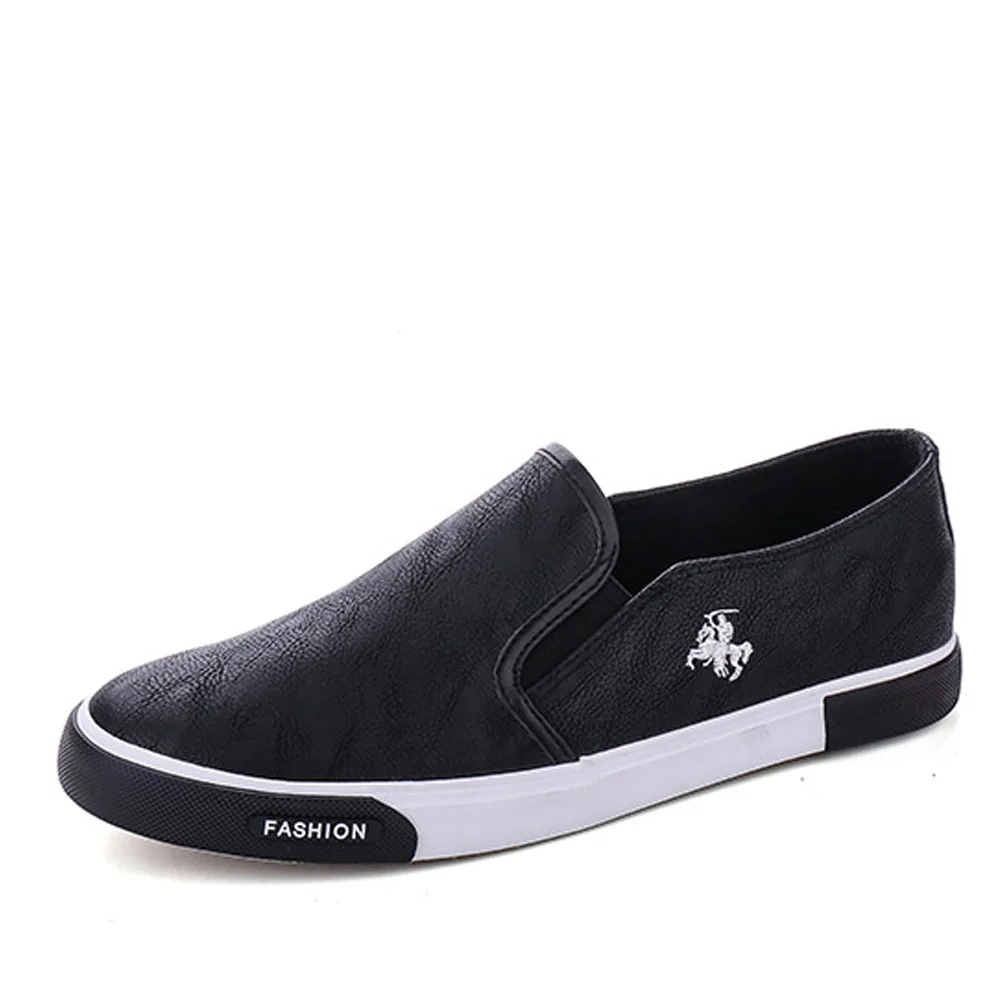 New arrival Low price Mens Breathable High Quality Casual Shoes PU Leather Casual Shoes Slip On men Fashion Flats Loafer MPX805 2