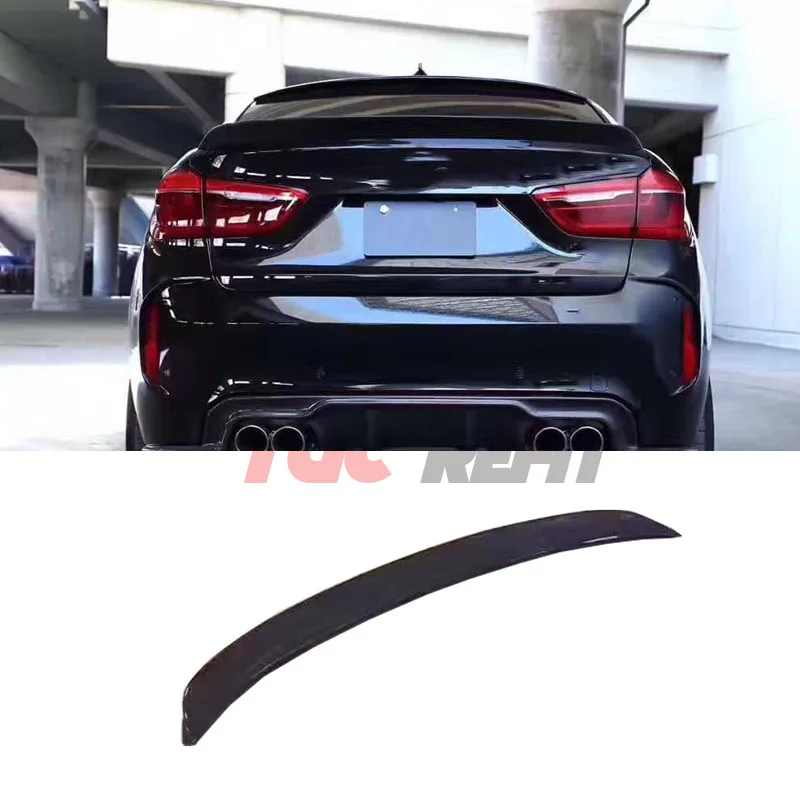 

Carbon Fiber Rear Spoiler Wing For BMW X5M X6M F85 F86 3D Style Trunk Spoiler High Kick Spoiler Car Accessories Rear Wing