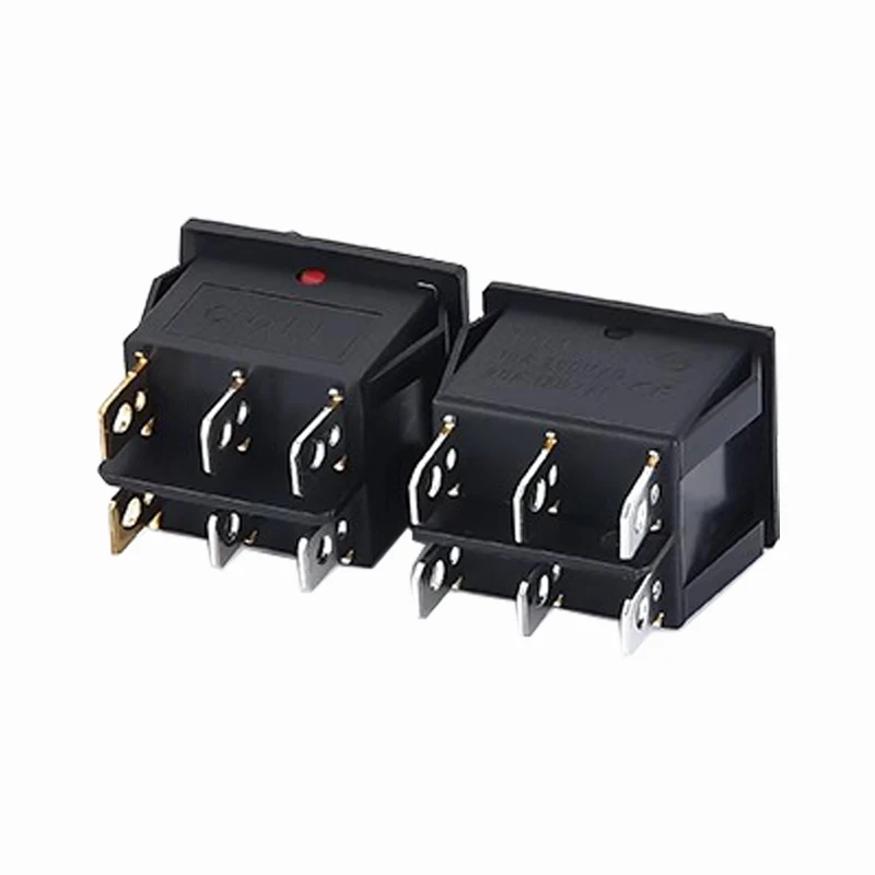 1PCS KCD8 6PIN 16A 250V 20A 125V Double Light Switch Rocker Switch Waterproof ON-OFF KCD6 Boat Power