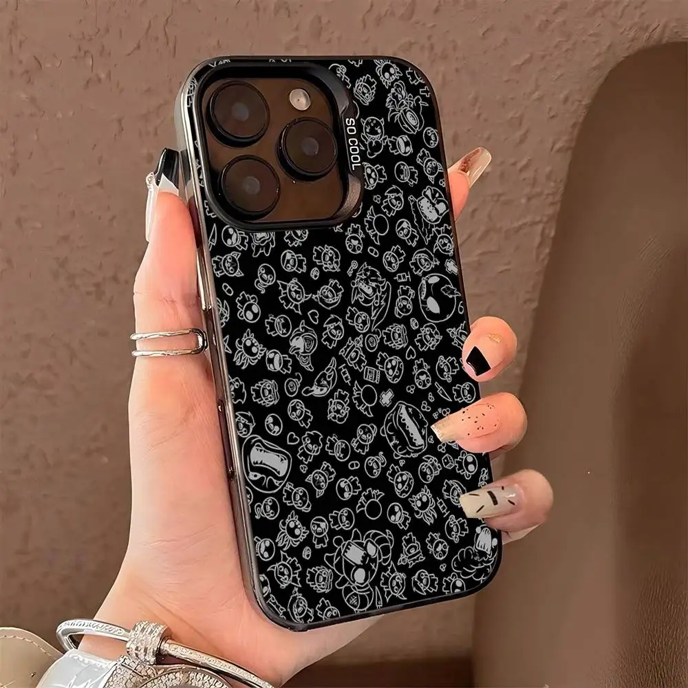 Game-Inspired Phone Case with Colorful Hard Cover Design