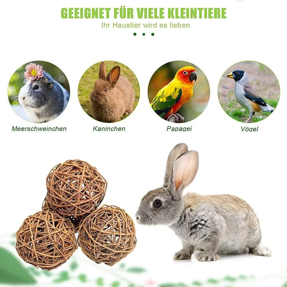1pc 10cm Wicker Balls Natural Willow Branches Pet Scratching Decorations