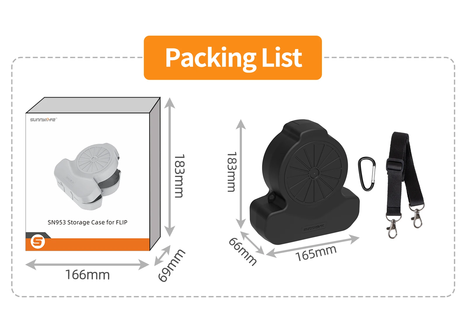 Für DJI Flip Umhängetasche Umhängetasche Staubdicht Stoßfest Tragetasche Drone Lagerung Organizer Box Drone Zubehör – Detail 12
