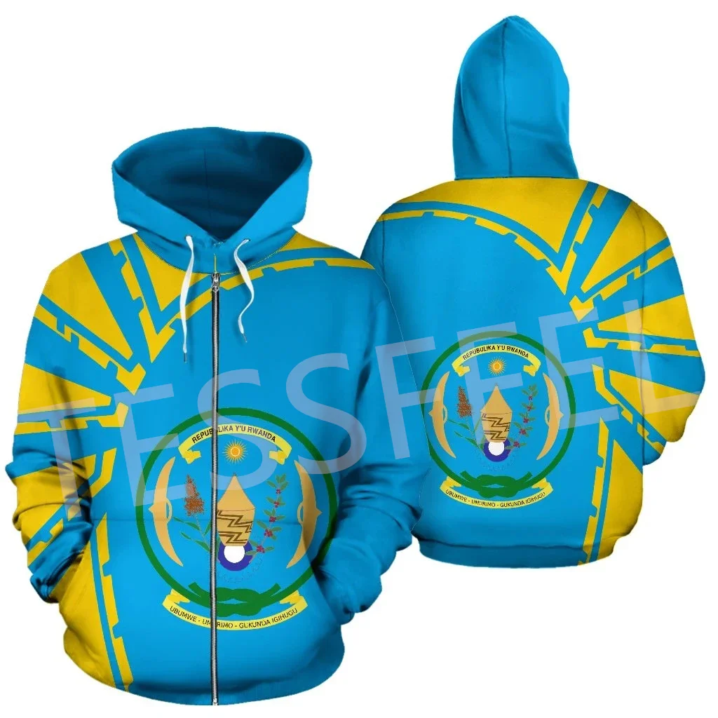 NewFashion Africa Country Rwanda Black History Tattoo Retro Harajuku Tracksuit 3DPrint Men/Women Casual Funny Jacket Hoodies X10