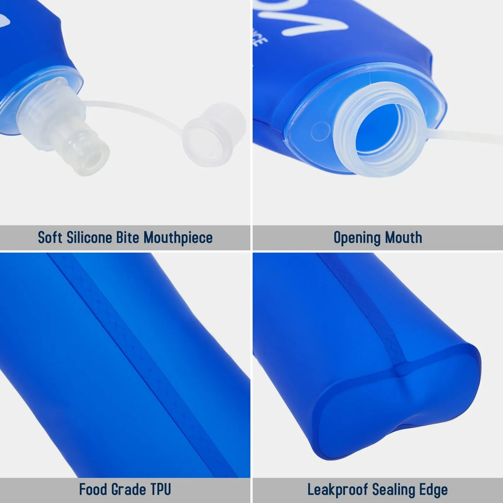 Sports water bottle Lixada Soft Bottle Folding BPA Free Hydration Water Bottle for Outdoor Running Hiking Cycling