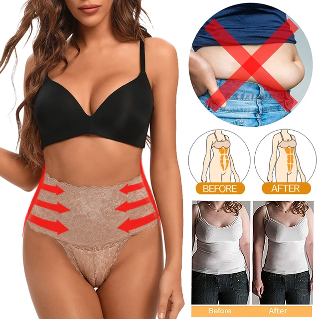 MISSMOLY Tummy Control Shapewear Panties for Women High Waisted Body Shaper  Underwear Slimming Girdle Panty Shaping Lace Briefs - AliExpress