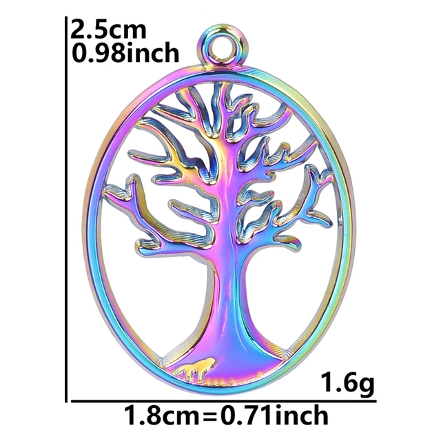 Stainless Steel Pendants Charm Nature Set 5pcs 44