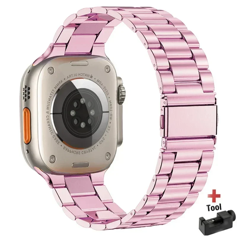 Für Apple Watch Band 41mm 40mm 44mm 46mm 38mm 42mm 45mm Metall iWatch Band mit Gehäuse für Apple Watch Serie 10 9 8 7 6 5 4 3 SE – Detail 30