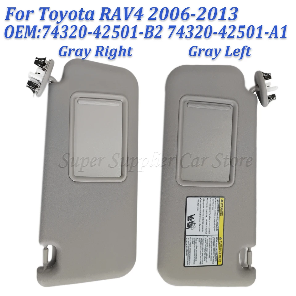 ZMKIMTJ(小さな店) 交換用サンバイザー トヨタ RAV4 2006-2012