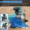 Brushless Circular Saw 125mm Cordless Electric Saw Adjustable Wood Cuttiing Machine Handheld Woodworking Saw for Makita Battery 5
