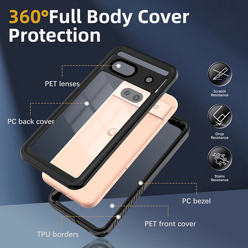 Pour Google Pixel 8 Pro étui en Silicone liquide couverture Pixel 8 Pro 7 Pro 7A 6 Pro 6A 8A couverture TPU caoutchouc souple protecteur coque de téléphone  202192403