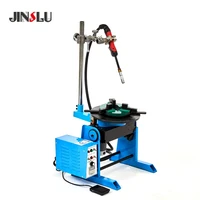 30KG CE Welding Positioner Turntable Welder Table Rotating HD-30 With WP200 Lathe Chuck Manual Torch Holder Center Hole 25 65mm 1