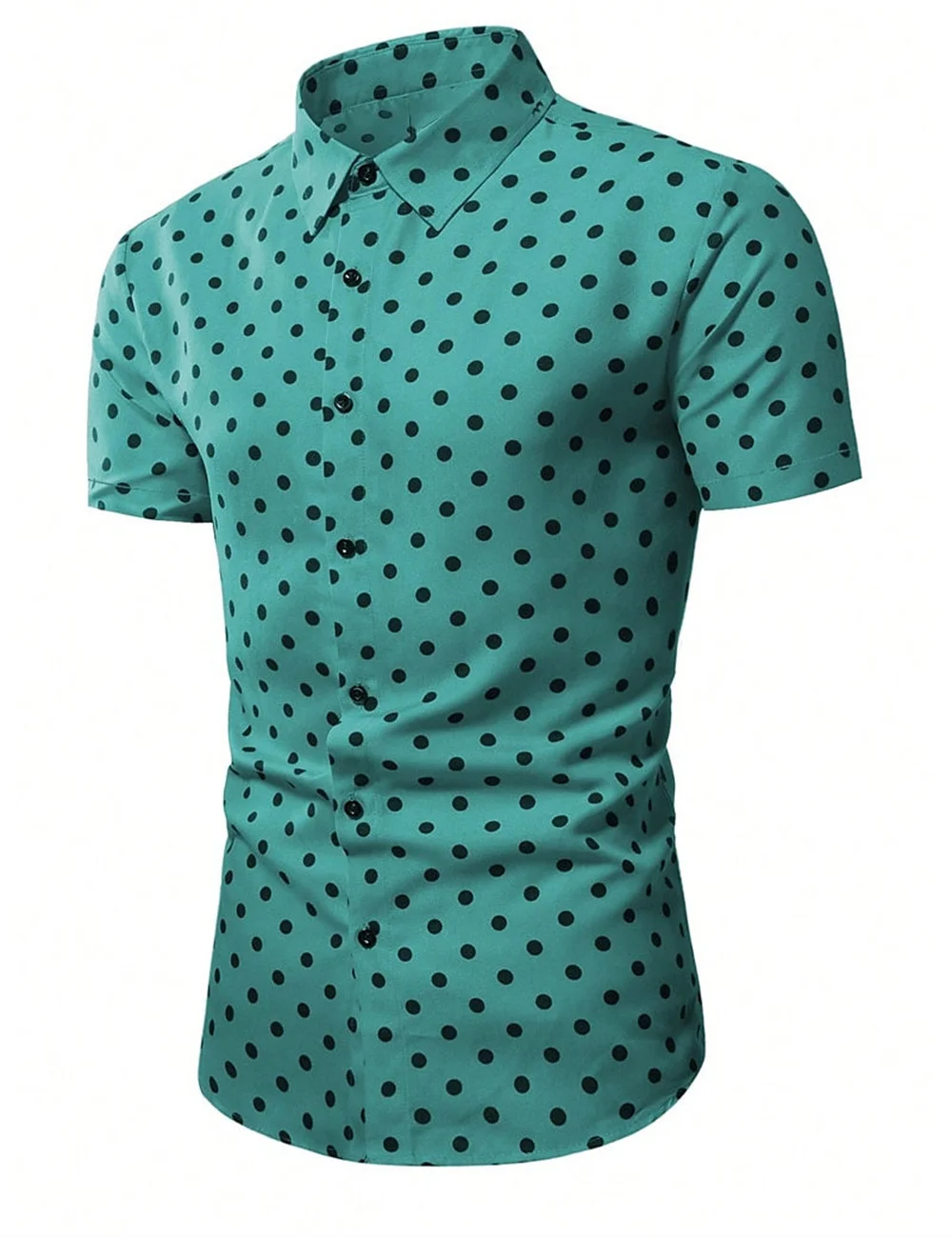 Men's Casual Spot Simplicity Shirt Summer Hawaiian Shirt Men Casual Short Sleeved Shirt For Men Clothing Breathable Shirts Tops 3