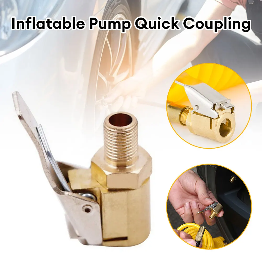 

1pc Bicycle/Car Tire Inflation Pump Inflation Pumps Valve Connector Snap Adapter Car Brass 6/8mm Tire Valve Inflation Pump