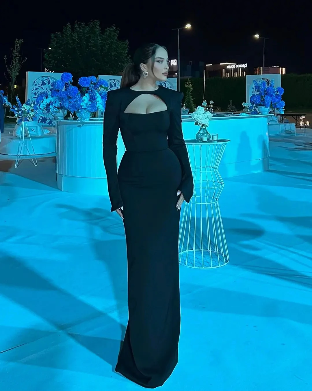 

Fairytale Lavender Saudi Arabia Prom Dresses Beaded Women Evening Dress Long Sleeves Crew Zipper Formal Occasion Women Party Gow