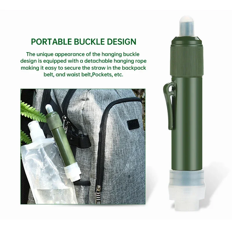 Portable Camping Water Purifier with Carbon Fiber Filter 6