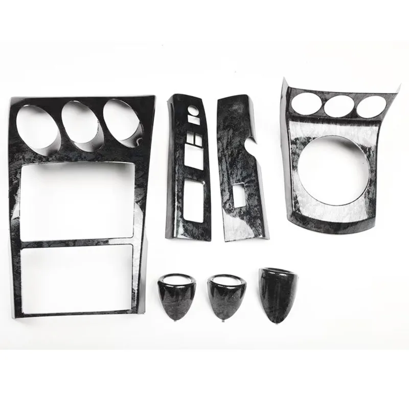 

For Nissan 350Z Z33 RHD 2003 2004 2005 2006 Black Wooden Color Air Vent Window LIft Gear Panel Car Styling Accessories