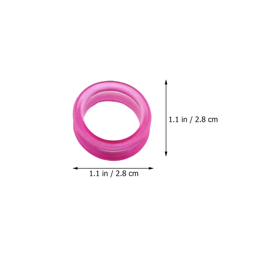 18개 실리콘 가위 손가락 링, 부드럽고 미끄럼 방지, 미용 가위용 엄지삽입형, 애완동물 미용 가위 커버, 이발 도구
