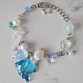 Whale Shark beaded bracelet handmade 1