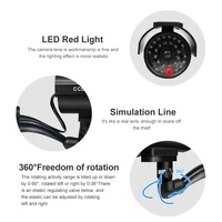 Simulation caméra solaire fausse caméra extérieure CCTV Surveillance Simulation fausse caméra étanche et sûre maison clignotant lumière LED 5