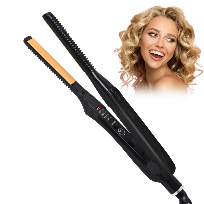 Professional Hair Straightener 2 in 1 Curling Iron hair curler Flat