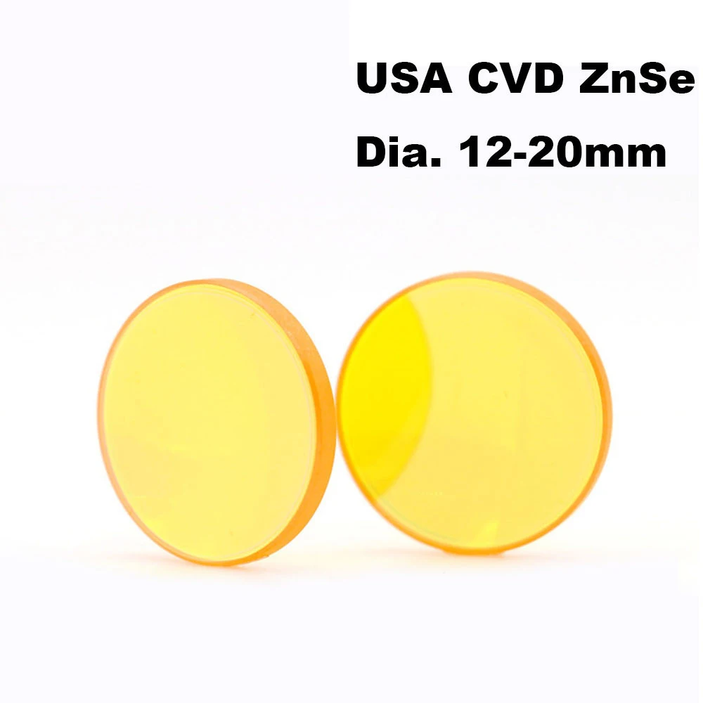 미국 CVD ZnSe Co2 레이저 렌즈 직경 CO2 레이저 조각 절단기용 초점 길이 63.5 101.6, 25 25.4mm, 127mm