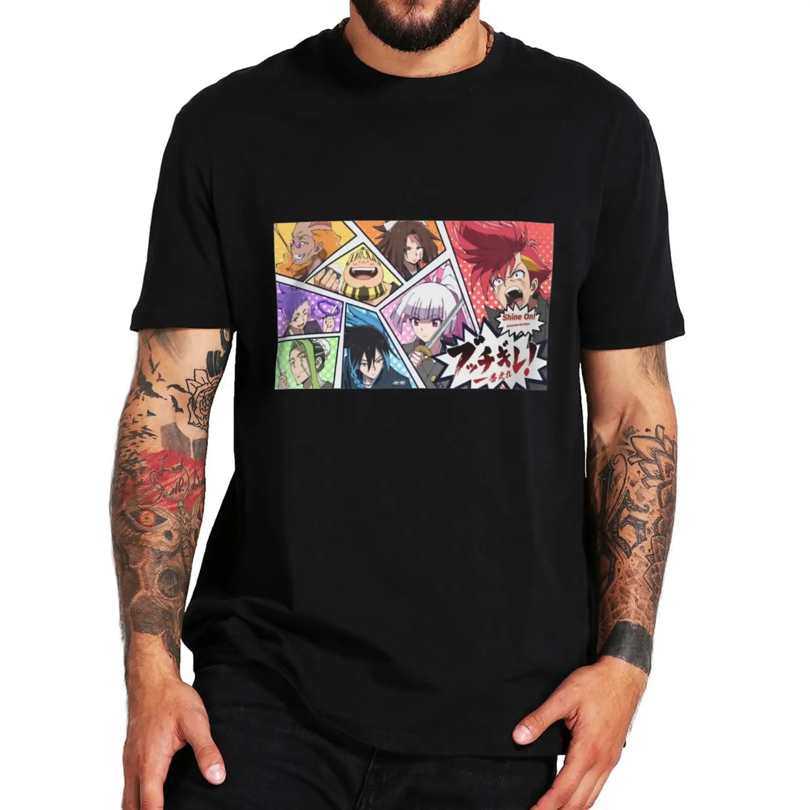 

Bucchigire T Shirt 2022 Comedy Anime Manga Fans Art Tshirts Casual 100% Cotton Unisex Oversized Tee Tops EU Size