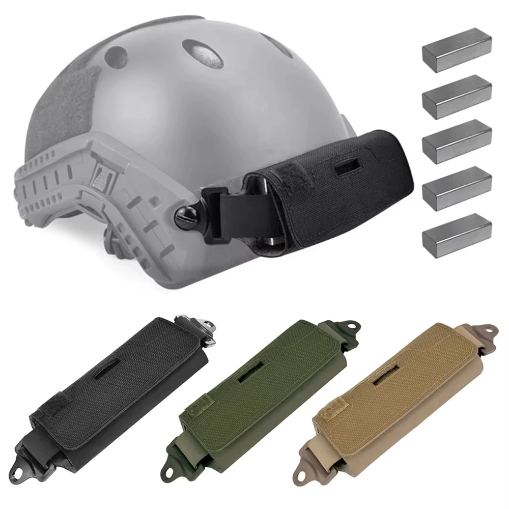 BOOIU Helm Gegengewicht Taktischer Helm Balanciergewichtstasche Gegengewicht W/5 Gegengewindeblöcke für OPS Fast PJ MH Zubehör – Detail 1