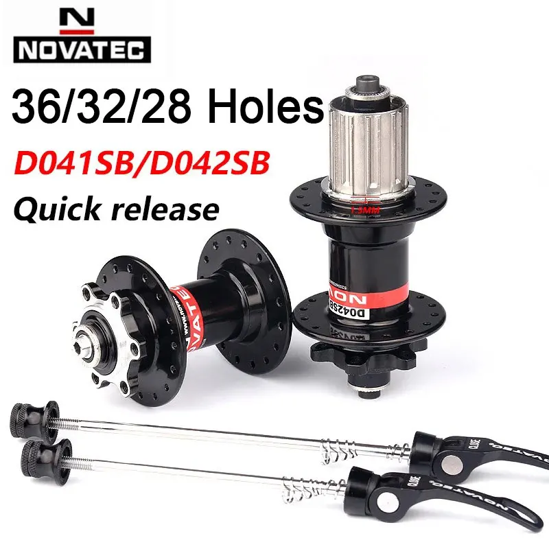 NOVATEC MTB Hub 36H 32H 28 Holes Mountain Bike Cubes Front 100x9mm Rear 135x10mm HG Standard Drum 8 9 10 11 12 Speed Bicycle Hub