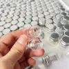50 /100 Pcs 5ml 13*22*30mm Tiny Glass Jars with Silver Screw Caps - Perfect Mini Decorative Vials! Glass bottles 5