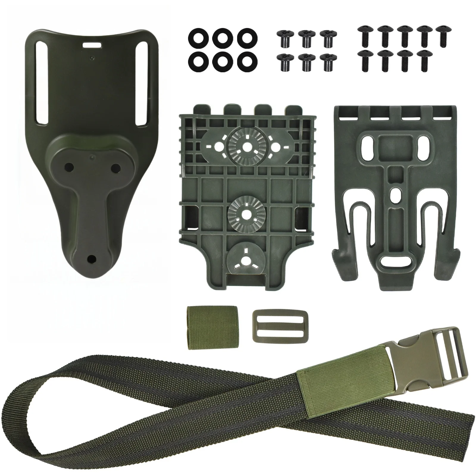 Quick Release Tactical Drop Leg Holster Kit - Set of 3 with Belt Loop & Comfort Fit for Outdoor Activities