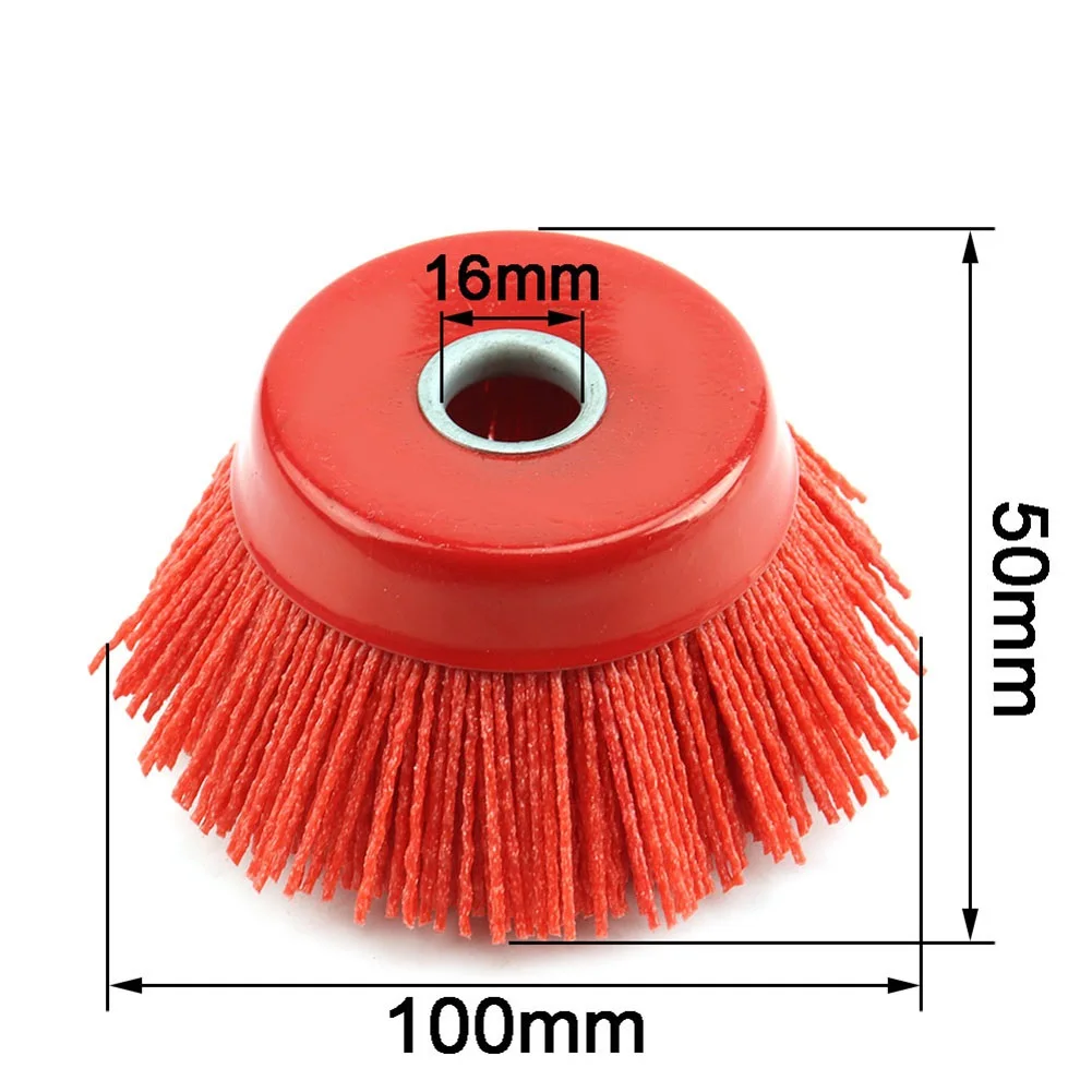 

Hot Sale Newest Reliable Useful Cup Brush Nylon Wire Deburring For Wood Nylon Wheel Wire Brush 100mm 16mm 4inch