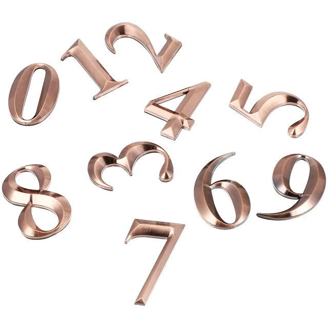 10Db 7 Cm -Es Háztartási Matricák Diy Stílusú Önmaga Ragasztó 3D Gyanta Jelző Címke Ajtó Ház Száma Az Otthoni Szállodakerthez