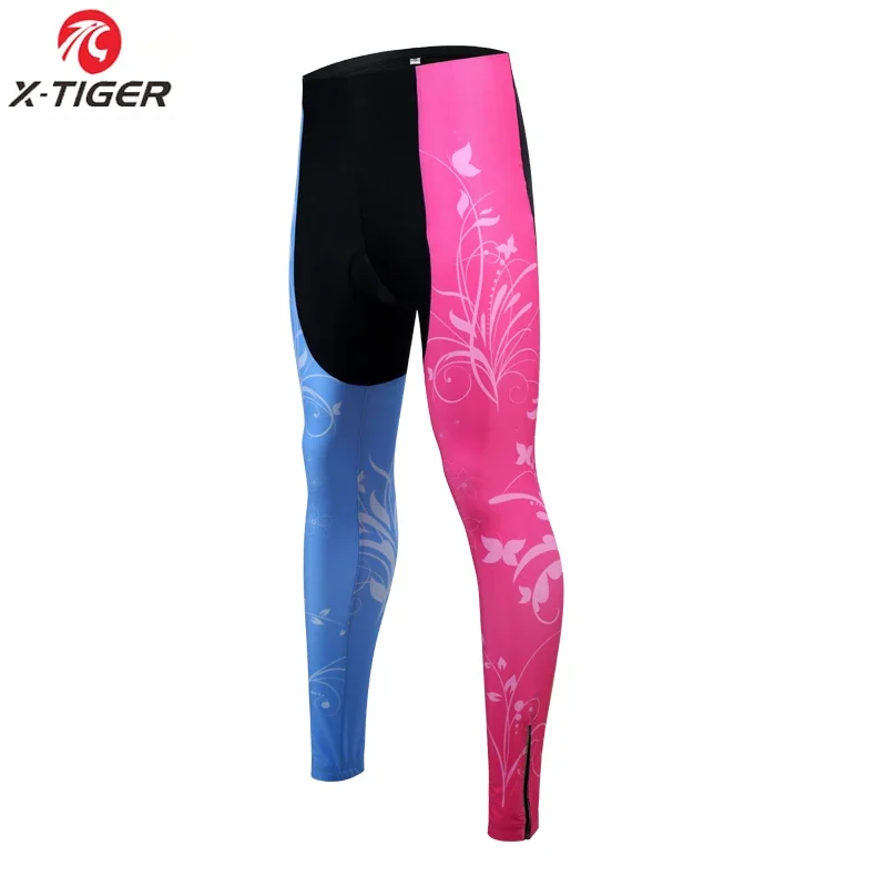 X-TigerWomen's Coolmax Gel Padded Cycling Pants Shockproof Road MTB Bike Tights Comfortable Bicycle Trousers Ciclismo Pantalones