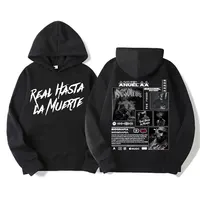 Rapper Anuel AA Real Hasta La Muerte Hoodies Men Women Hip Hop Retro Style Pop Music Sweatshirt Fashion Oversized Comfort Hoodie 1