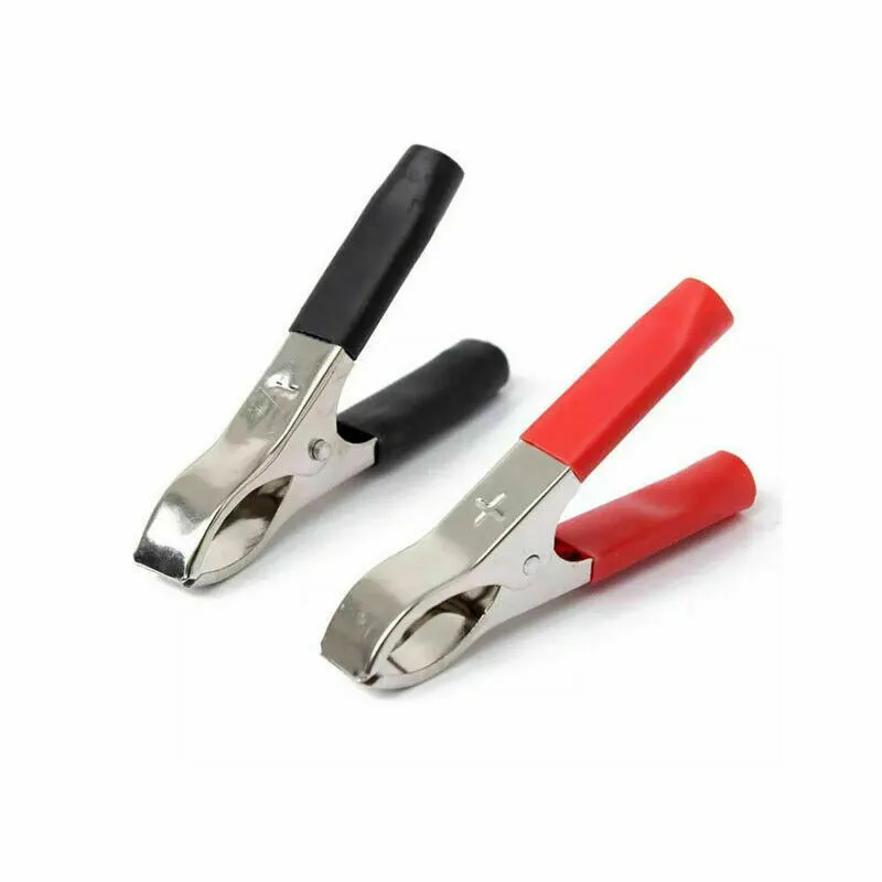 4PCS Alligator Clips Kit 30A 75MM Crocodile Alligator Clips Battery Test Lead Insulated Clamp Connector