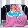 Throw Blanket Cute Like Nastya Micro Fleece Blanket Four Sizes Fashionable Portable Suitable For Sofa Nice Gift 1