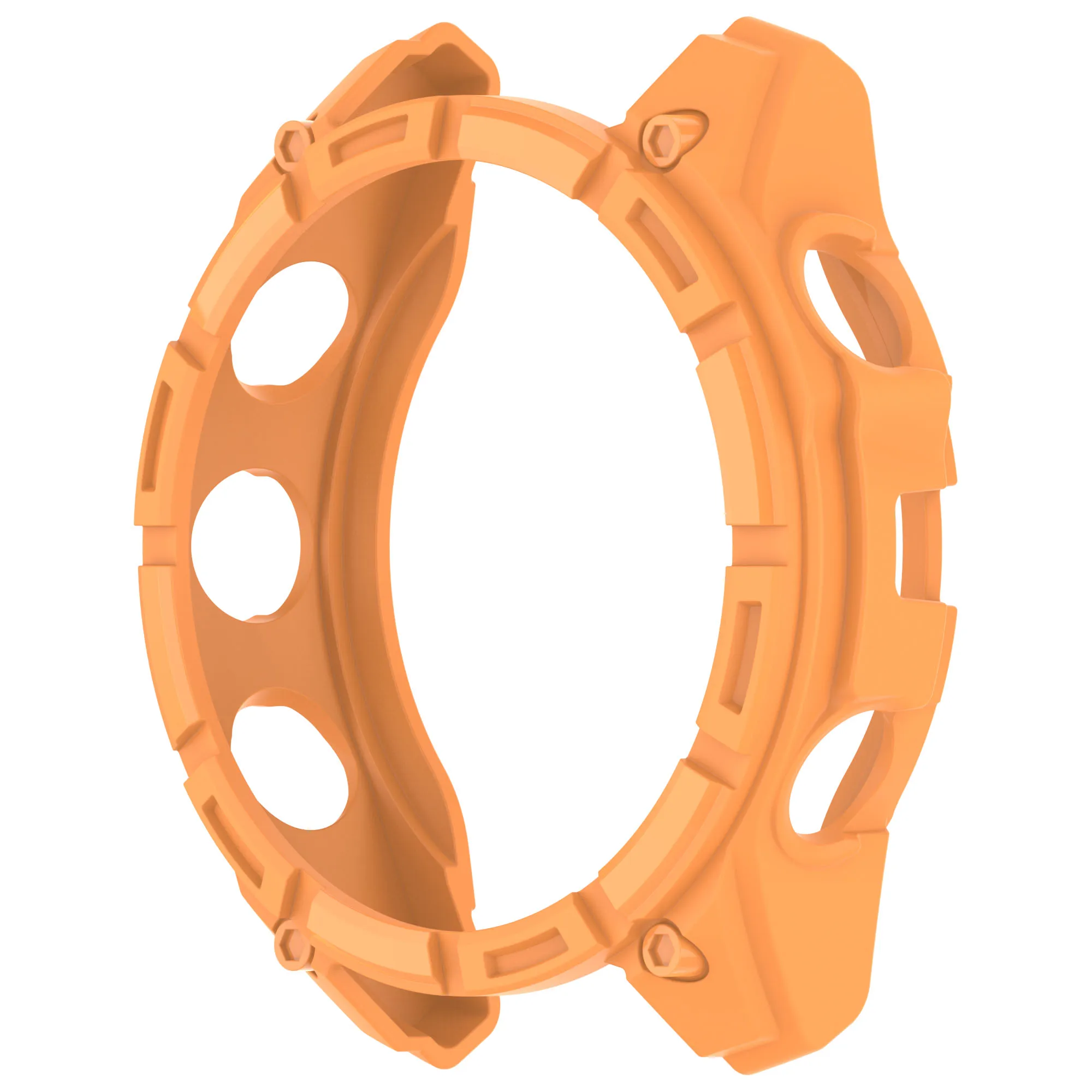Colorful TPU Watch Cover Decoration for Garmin Fenix 8 - Hollow Design