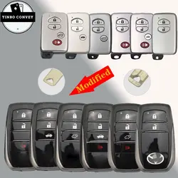 YINBO Modified Smart Remote Key Shell 2/3/4Button (Board 5290) With Emergency Key Blade For Toyota Camry RAV4 Prado Land Cruiser