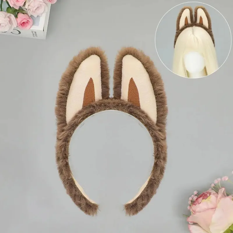 Cute Plush Cloth Ear Headband Fashion Role Playing Anime Festival Party Creative and Interesting  Dress  Up  Atmosphere