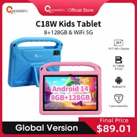 CWOWDEFU C18W Kids Tablet 8GB 128GB A523 Octa Core 10.1 HD+ Display 6000mAh WIFI-5G Android 14 Tablets for Children Girls 2024 1