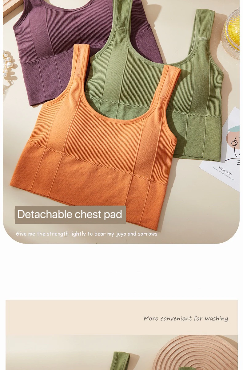 1pcs Women Breathable Sports Bra Female Fitness Top Seamless Yoga Bra Shockproof Crop Top Push Up Sport Bra Lady Gym Workout Top