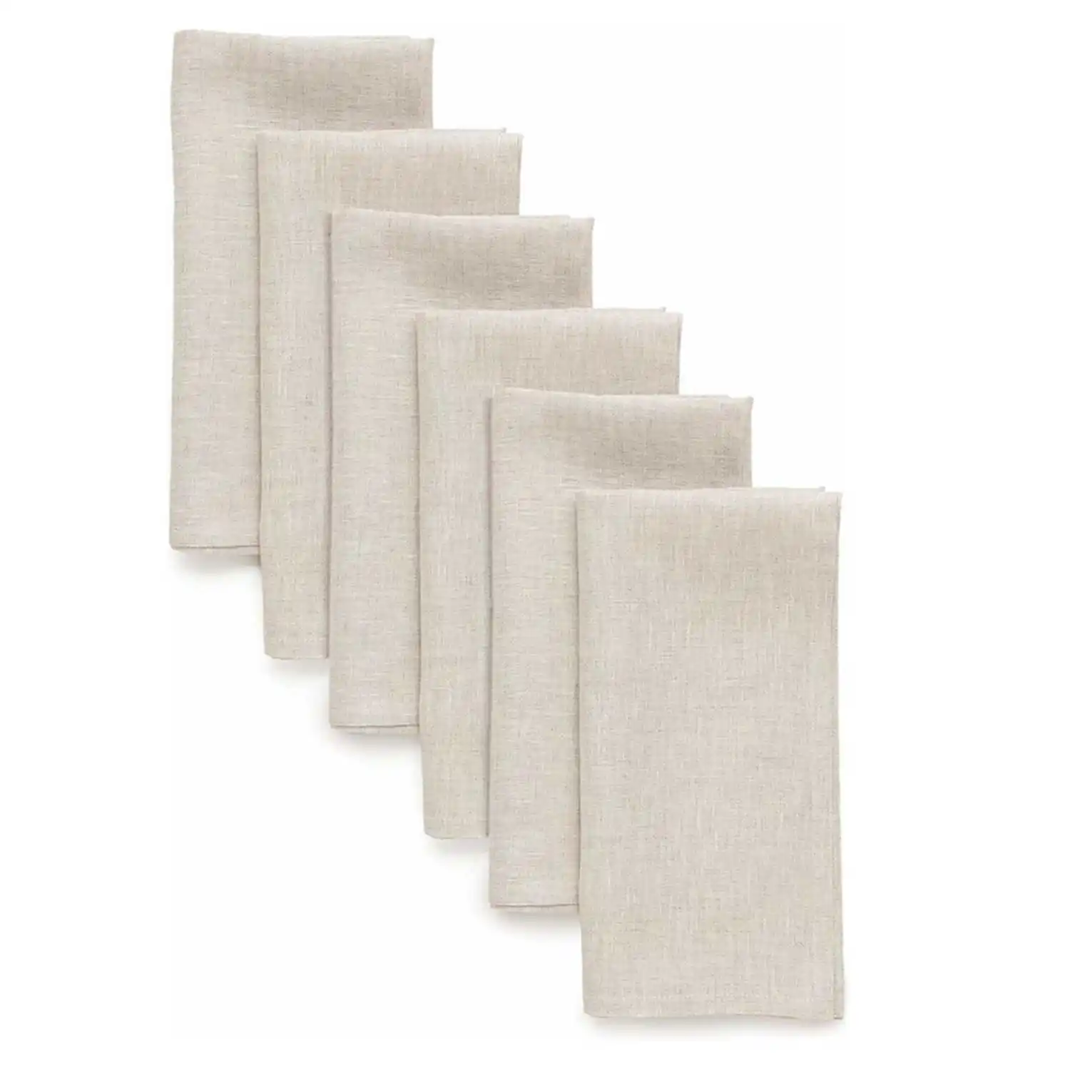 6 Pieces Linen Dinner Napkin Nature Napkin Soft Absorbent Ideal for Events and Regular Use linen napkins