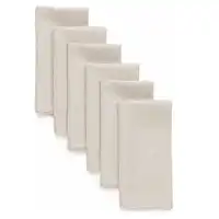 6 Pieces 100% Linen Dinner Napkin Nature Napkin Soft Absorbent Comfortable - Ideal for Events and Regular Use 1