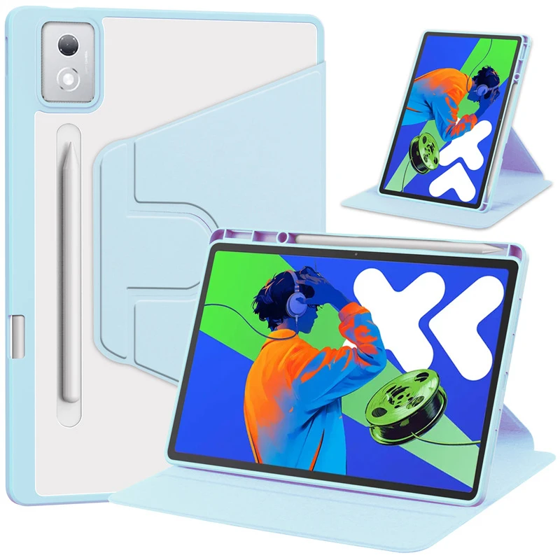 Enhanced Rotating Tablet Case with Pencil Holder