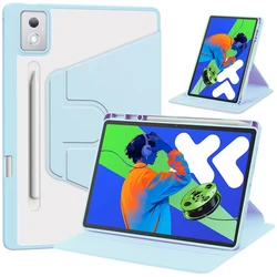 Enhanced Rotating Tablet Case with Pencil Holder for Xiaoxin Pro12.7 2023 (Sky blue)