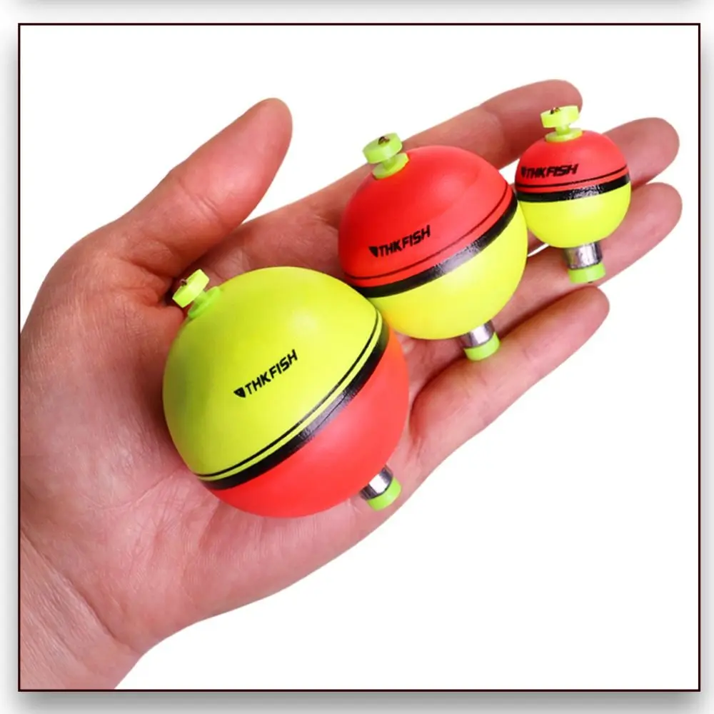 Description Picture 4 of item25mm 40mm 50mm Fishing Ball Bobbers EVA Weighted Fishing Float Bobber Marker Hard Round Ball Foam Float Sea Fishing
