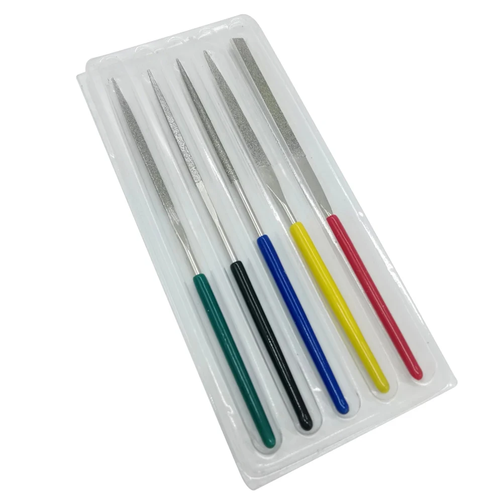 

5Pcs Small Diamond Files Needle Set 2×100mmMini Needle File Kit Pocket Diamond Files DIY Woodworking Hand Tools
