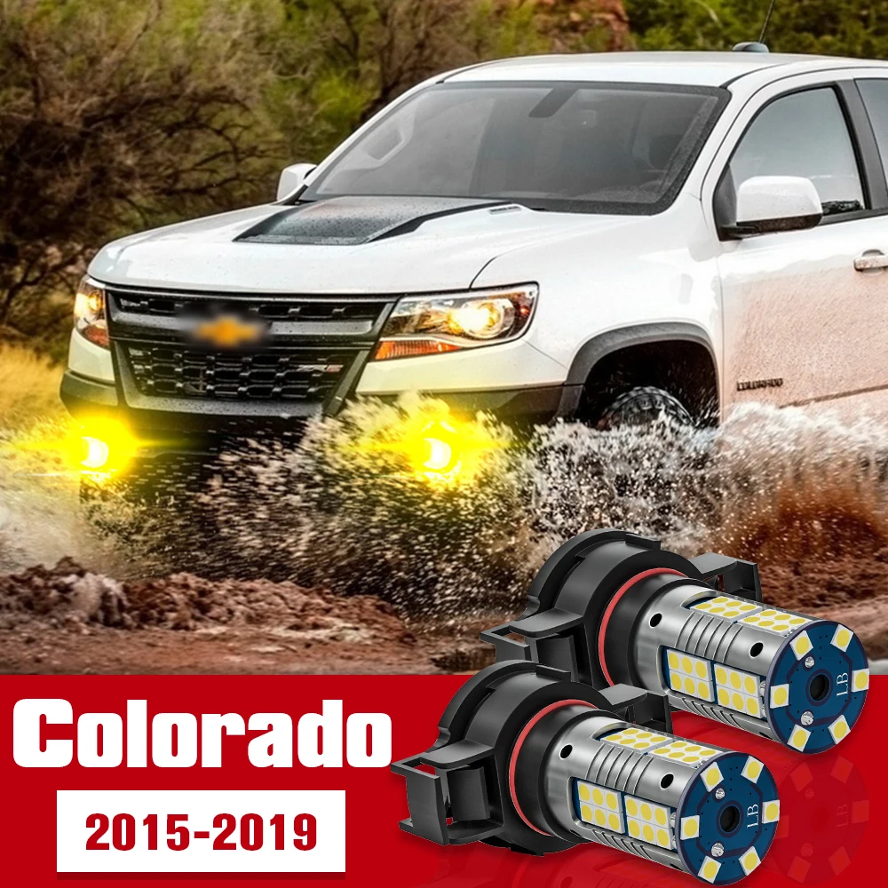 

2pcs LED Accessories Front Fog Light Bulb Lamp For Chevrolet Colorado 2015-2019 2016 2017 2018