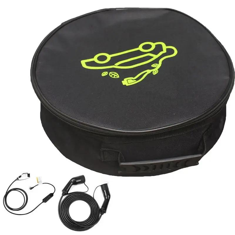 

EV Cable Storage Bags Cable Bag Tools Storage Bag Waterproof And Flame Retardant Square And Round EV Cable Organizer For