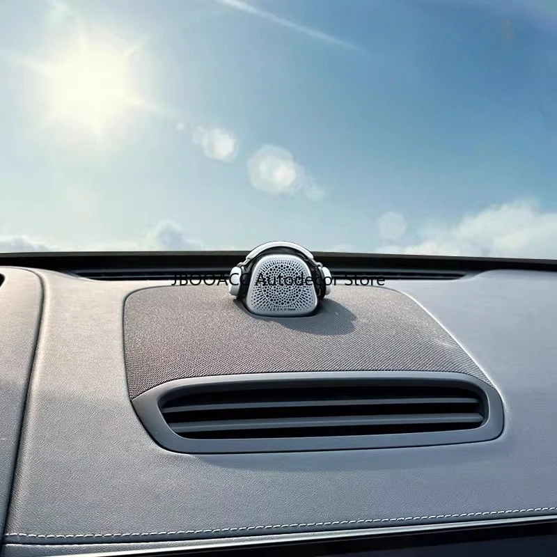 Geely Zeekr 7X 007 자동차 오디오 모자 장식 귀여운 재미 미니 헤드폰 자동차 스타일링 액세서리 센터 스피커 커버 장식